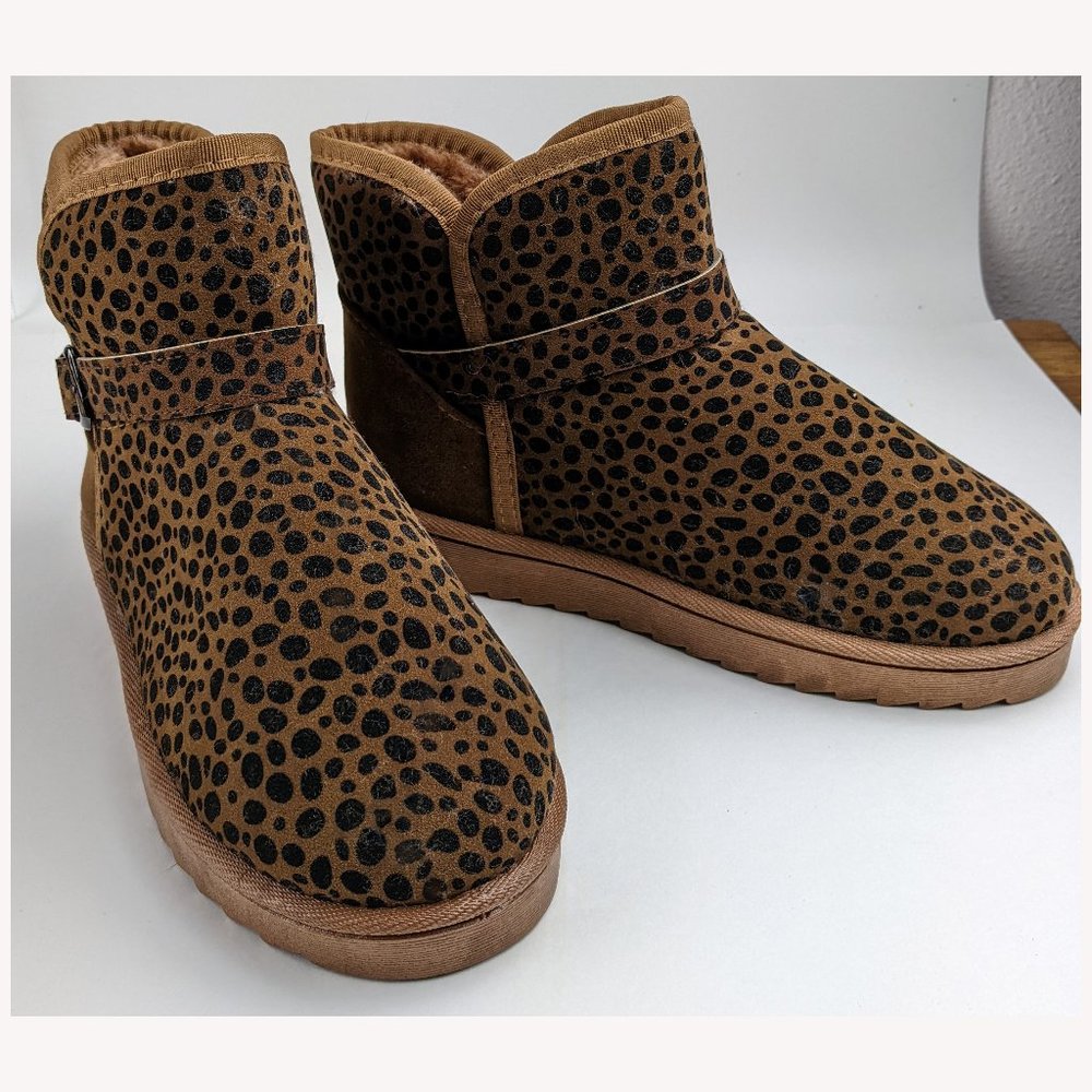Leopard Print Booties